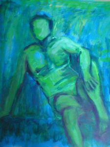 Voir le détail de cette oeuvre: Pose d'homme nu